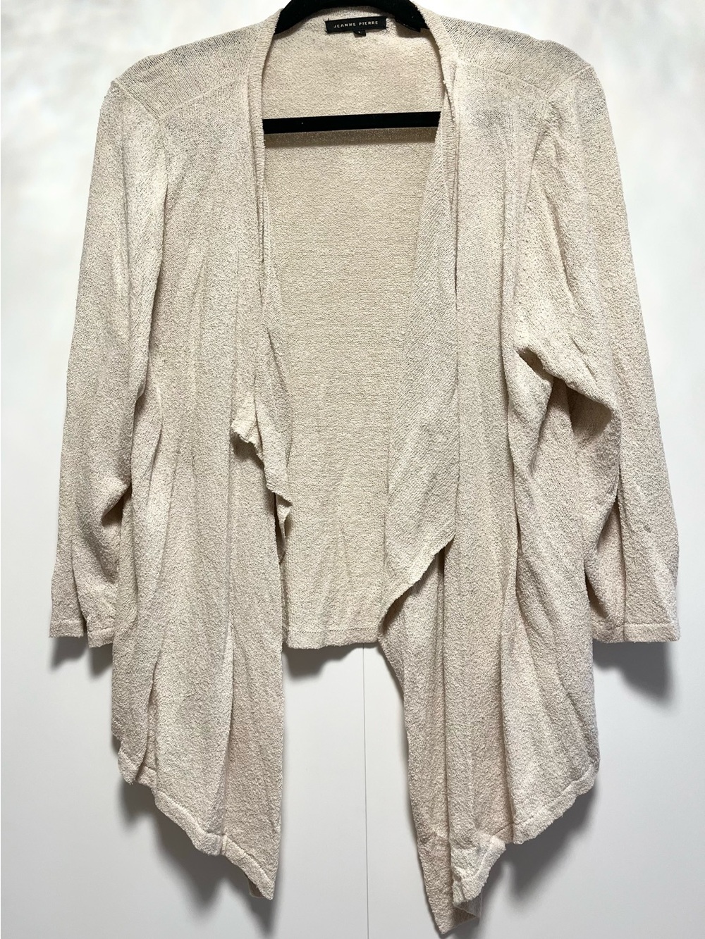 Jeanne Pierre neutral cardigan size L